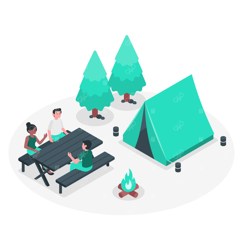 تصویرسازی از مفهوم کمپینگ