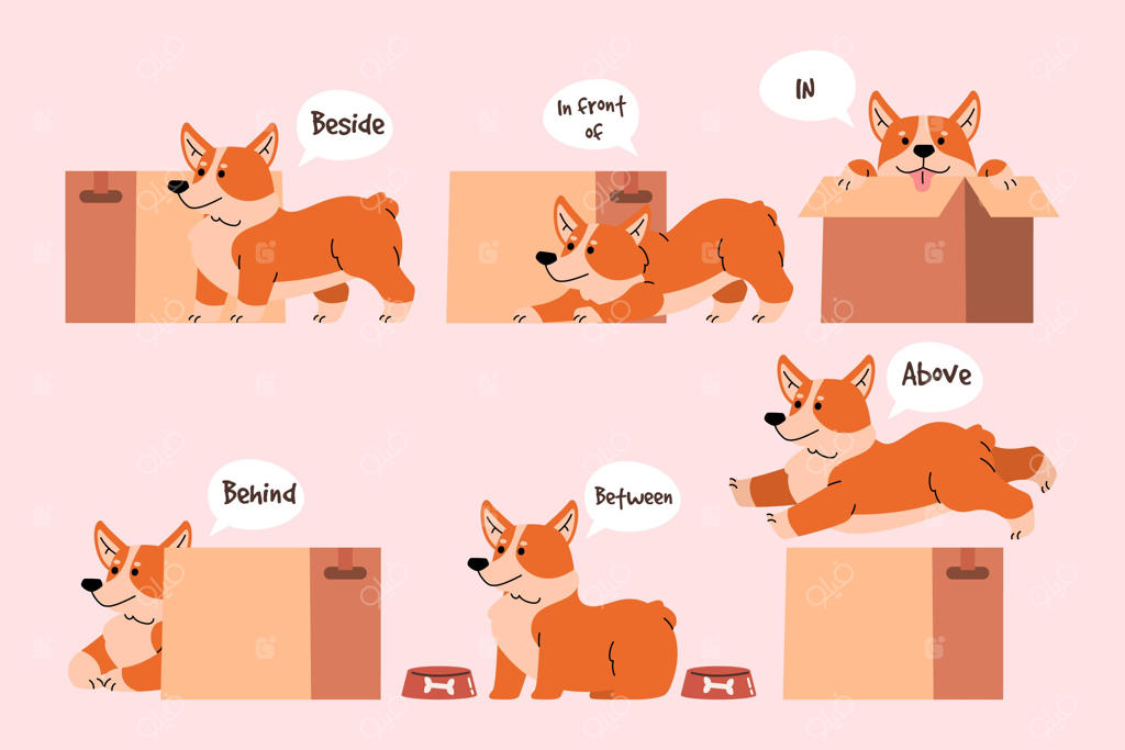 حروف اضافه انگلیسی برای کودکان