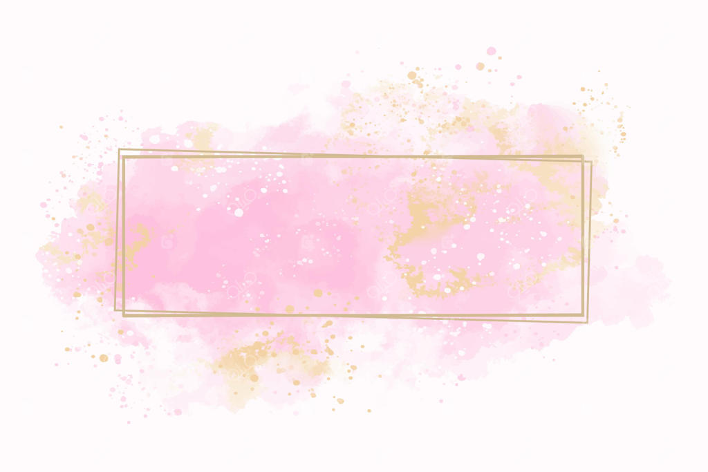 آبرنگ پاستلی با قاب طلایی