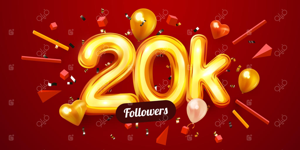 تشکر از دوستان و دنبال‌کننده‌ها؛ جشن اعداد طلایی با بادکنک و کاغذهای رنگی در شبکه‌های اجتماعی