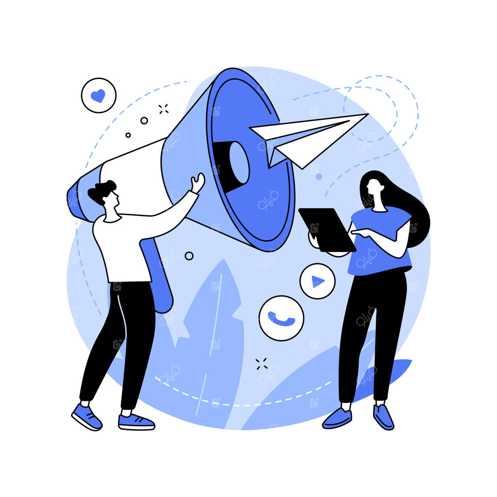 تصویر برداری مفهومی از استراتژی روابط عمومی