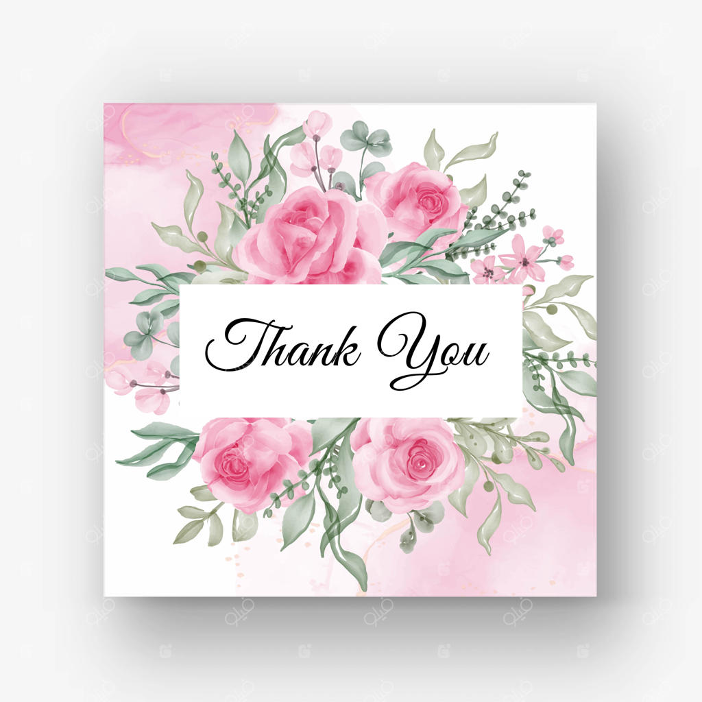 پشت‌زمینه قاب گل رز صورتی برای کارت دعوت عروسی