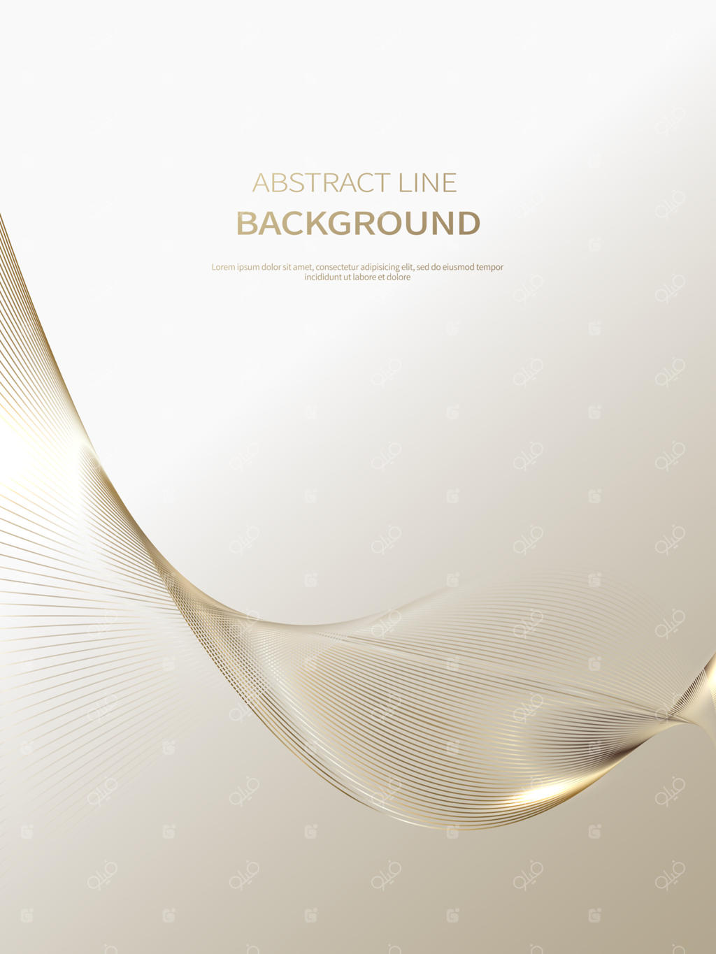 پس‌زمینه انتزاعی خطوط طلایی لوکس، بروشور، پوستر پس‌زمینه