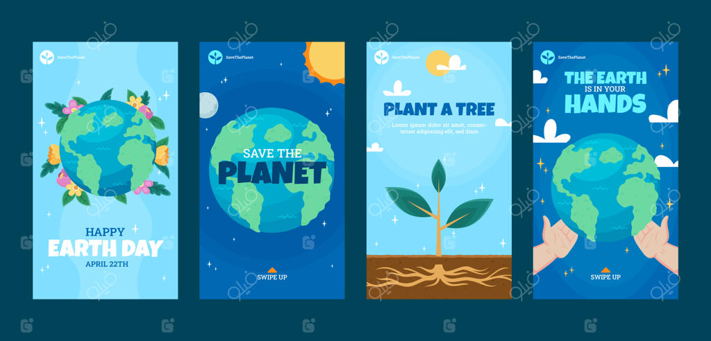 مجموعه استوری‌های اینستاگرام روز زمین تخت