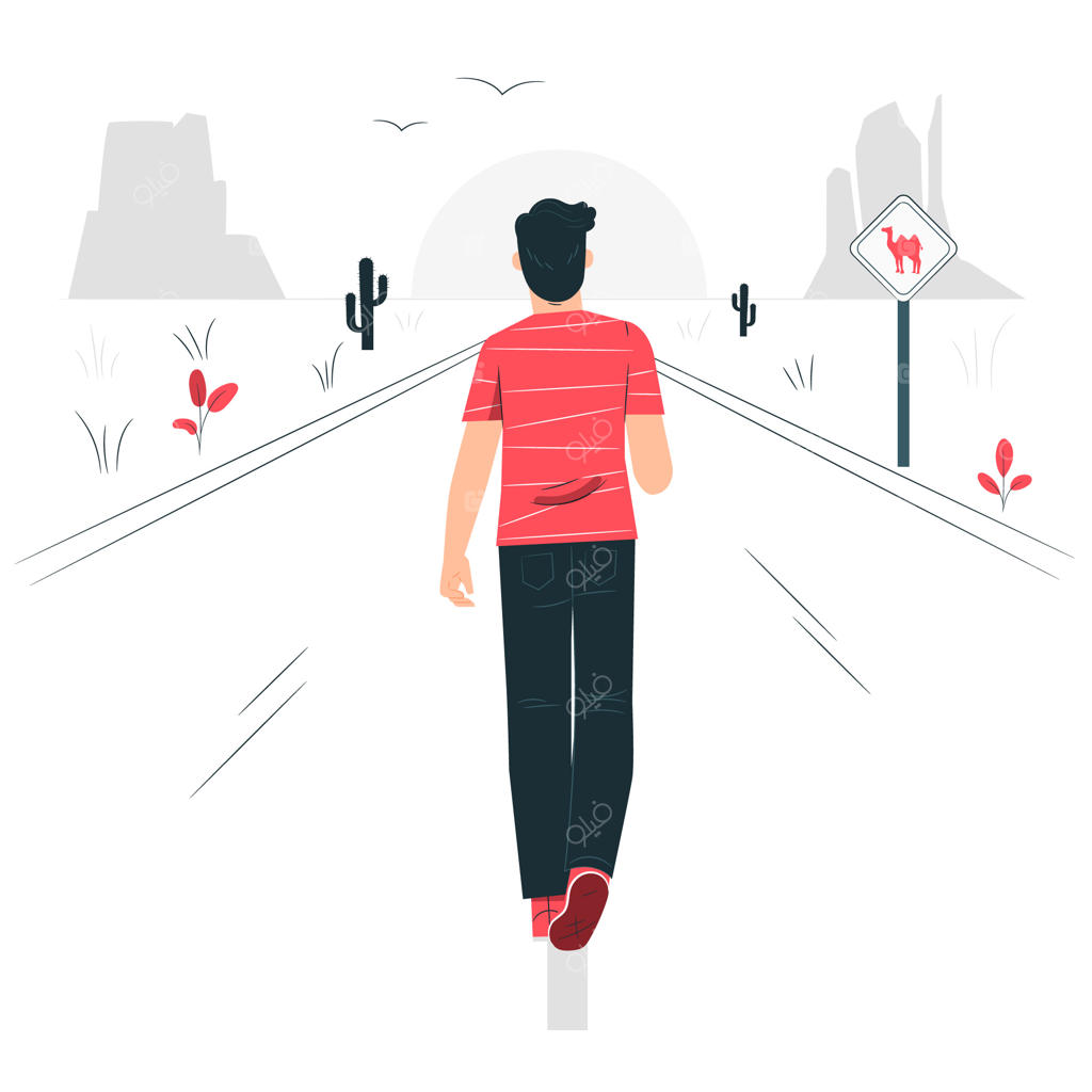 مفهوم حرکت به سوی پیشرفت (تصویرسازی)