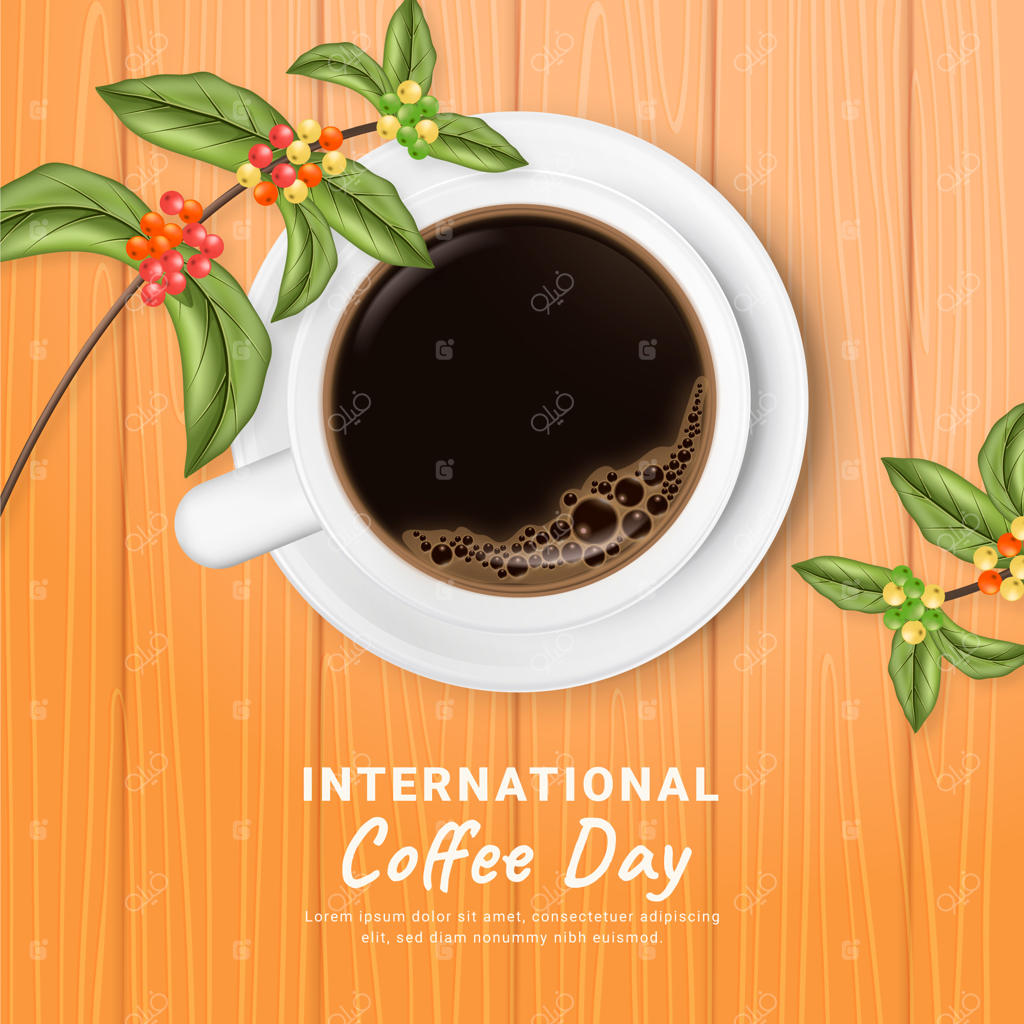 تصویرسازی برای جشن روز جهانی قهوه