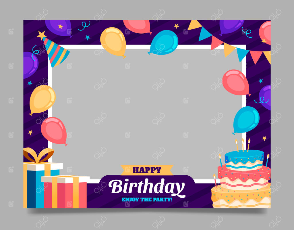 قالب قاب عکس با طراحی فلت