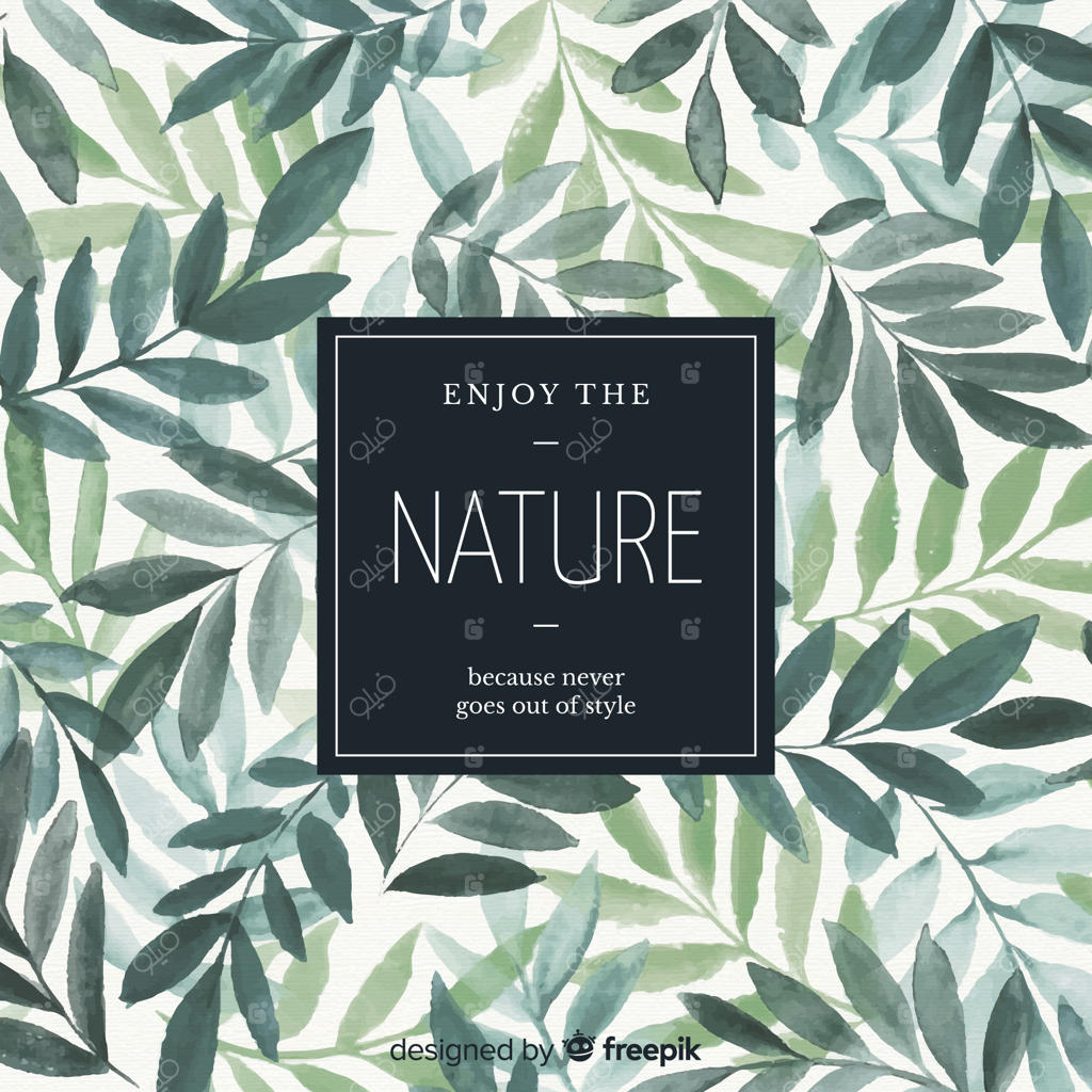 پس‌زمینه طبیعت با نقل‌قول