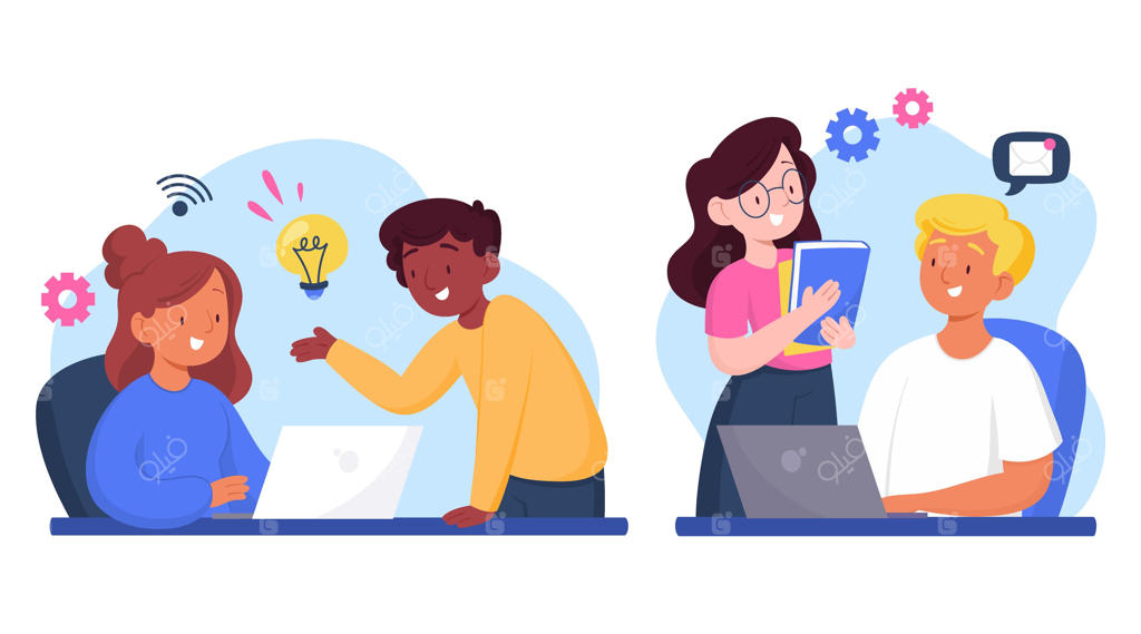 صحنه‌های روز کاری در کارتون‌ها