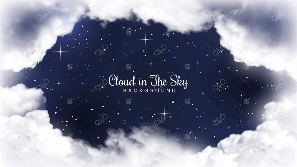 ابرها در پس‌زمینه آسمان