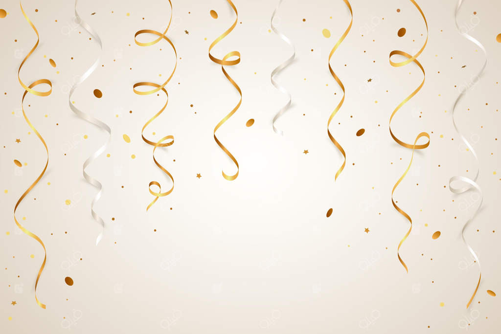 زمینه‌ای واقع‌گرایانه با کنفتی طلایی