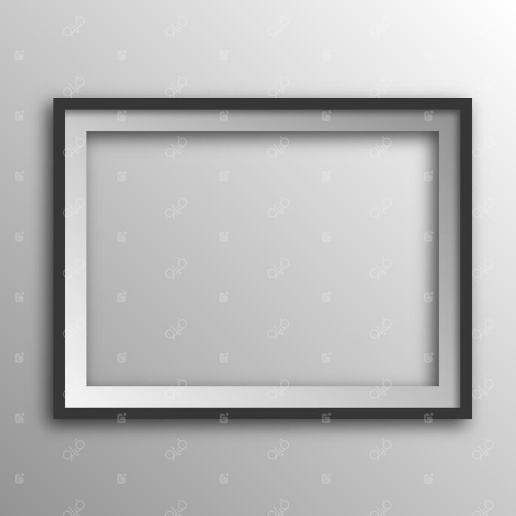 قاب عکس مربعی با سایه.