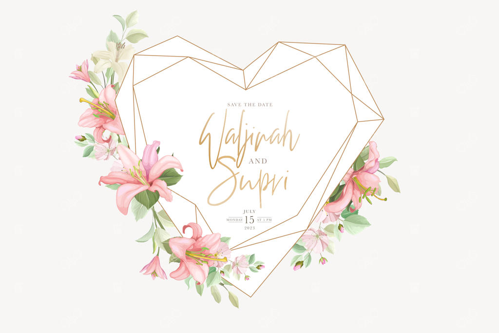 طرح گل‌دار و تاج گل با طراحی نیلوفر