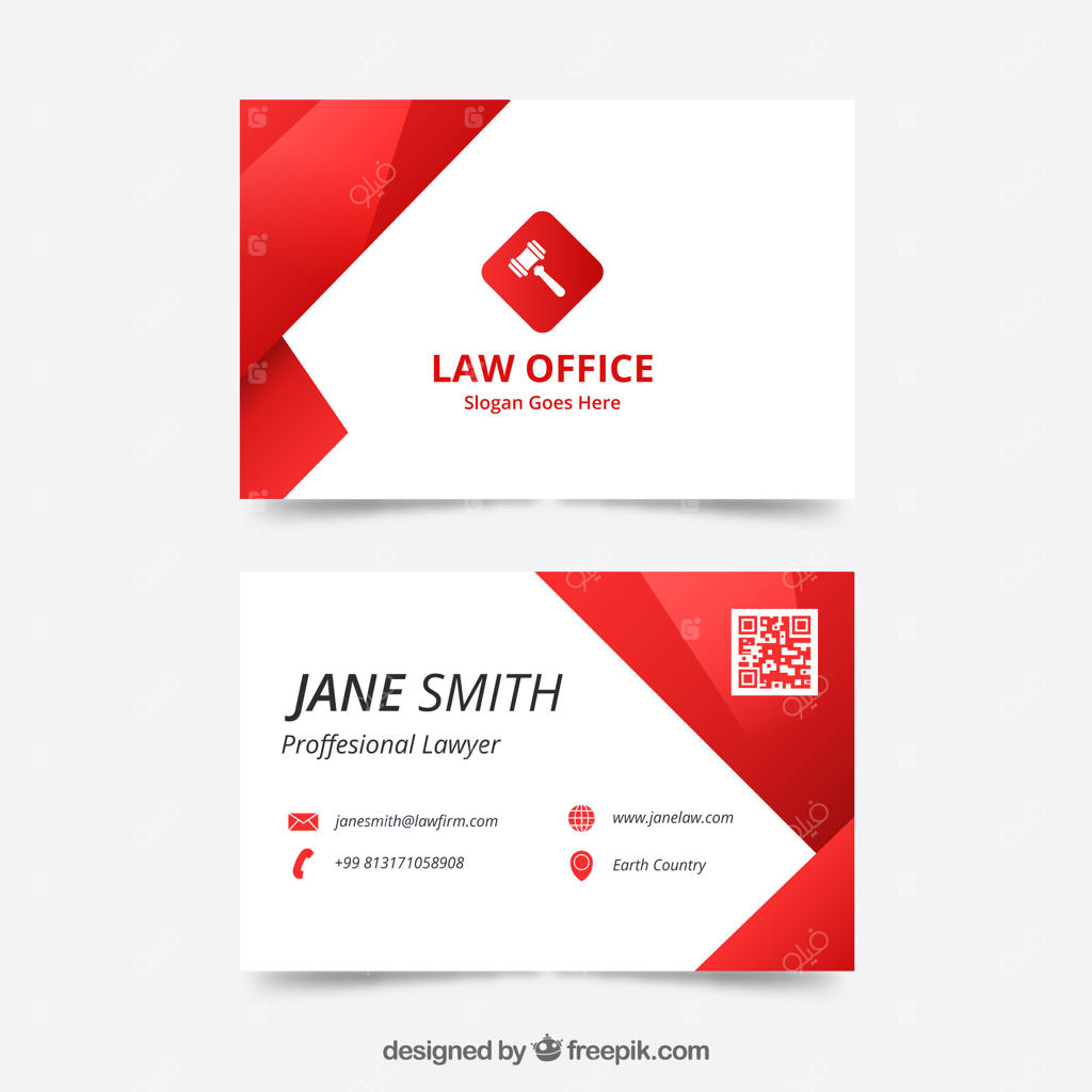 قالب کارت ویزیت وکیل