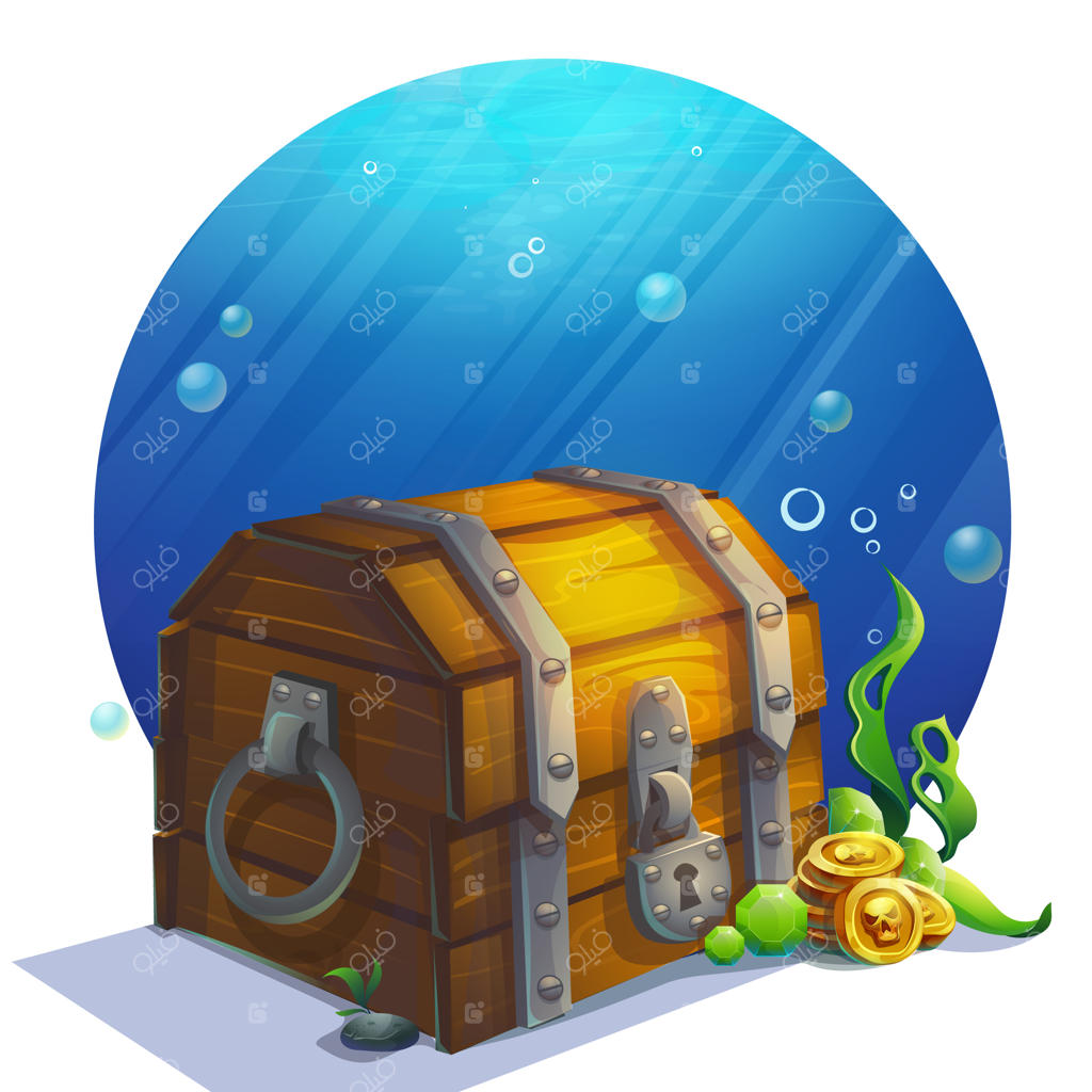 تصویرسازی خلاقانه از یک صندوقچه چوبی قدیمی بسته