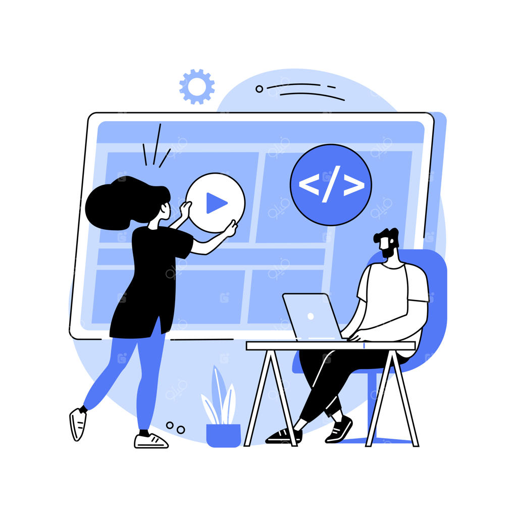 طرح مفهومی انتزاعی - تصویرسازی وکتور