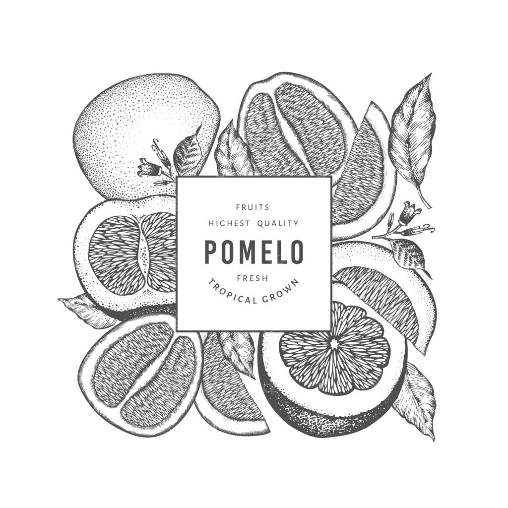 برچسب پوملو با طرح دست‌کشیده