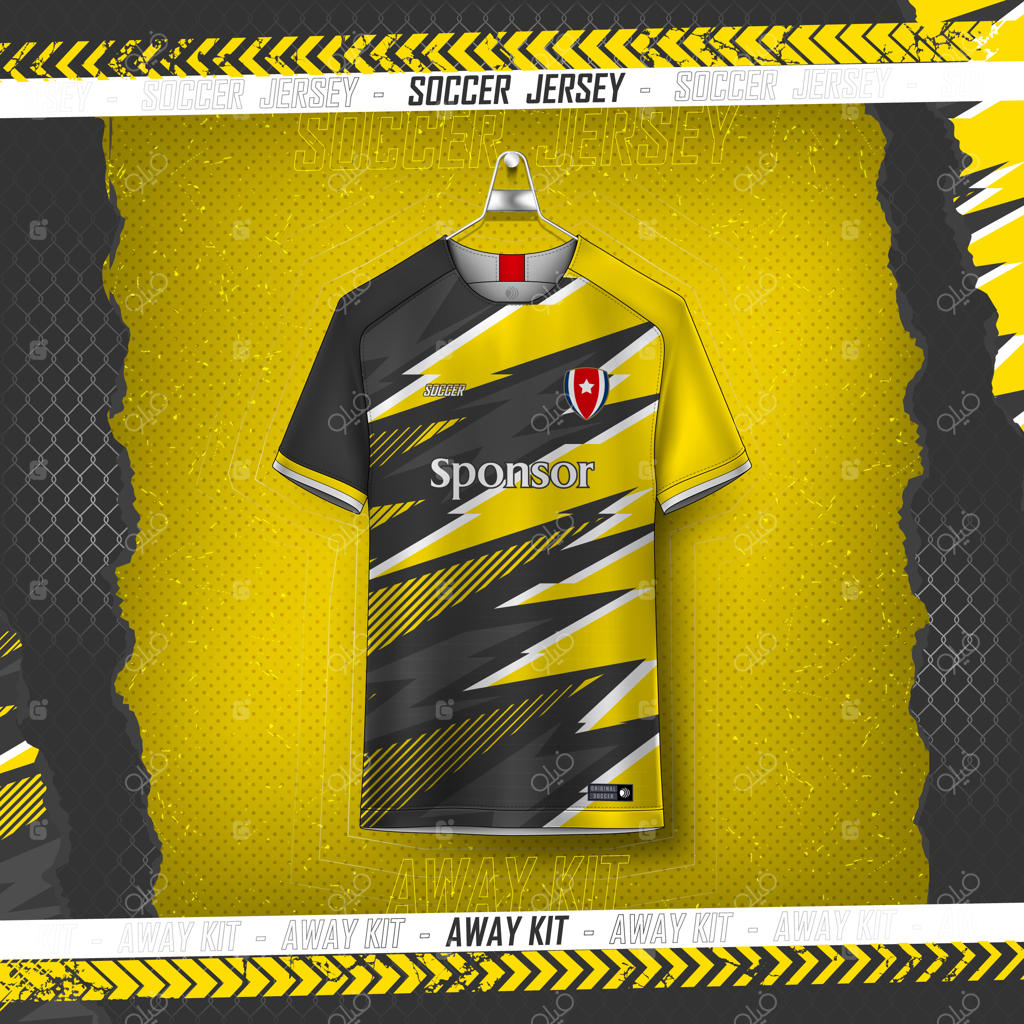 طراحی پیراهن فوتبال برای چاپ سابلیمیشن روی تیشرت ورزشی