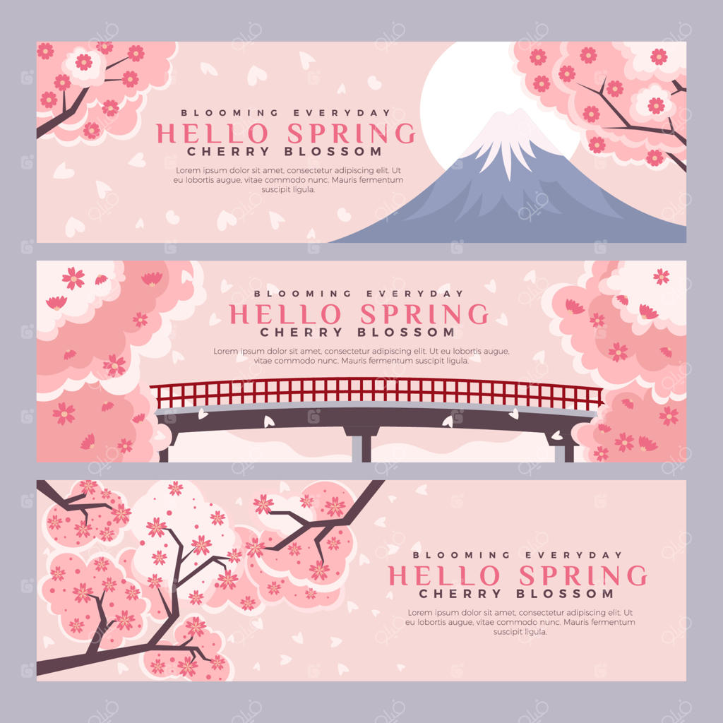 مجموعه بنرهای سلام بهار