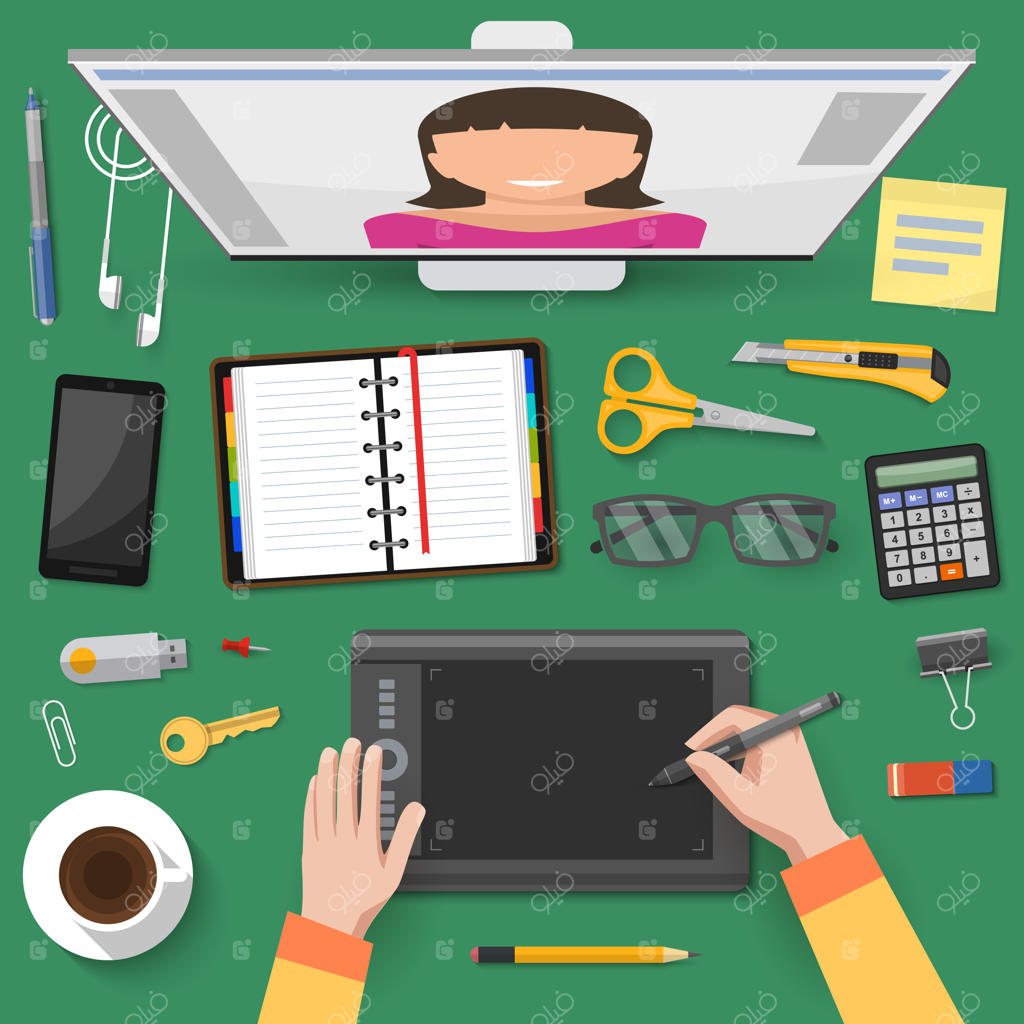 گفتگوهای آنلاین در محیط کار از نمای بالا