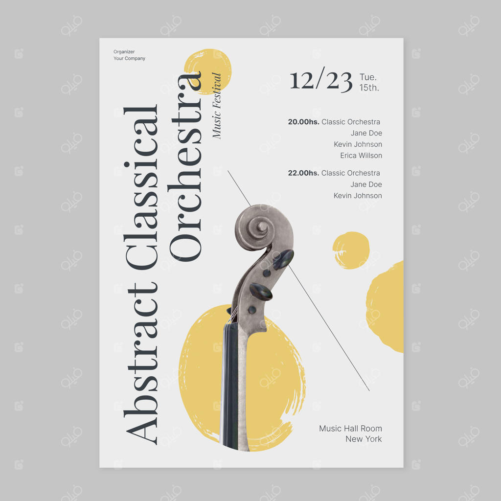 پوستر کنسرت ارکستر فلت