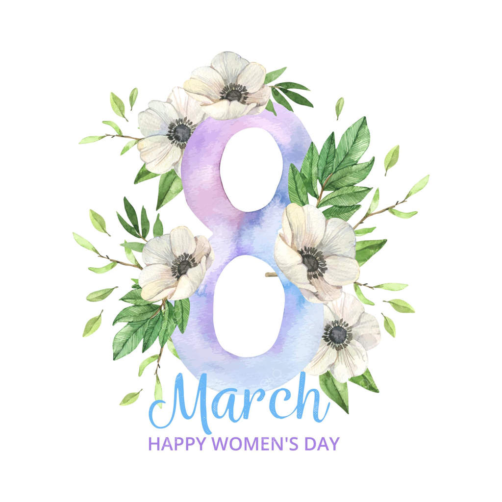 نقاشی آبرنگ روز جهانی زن