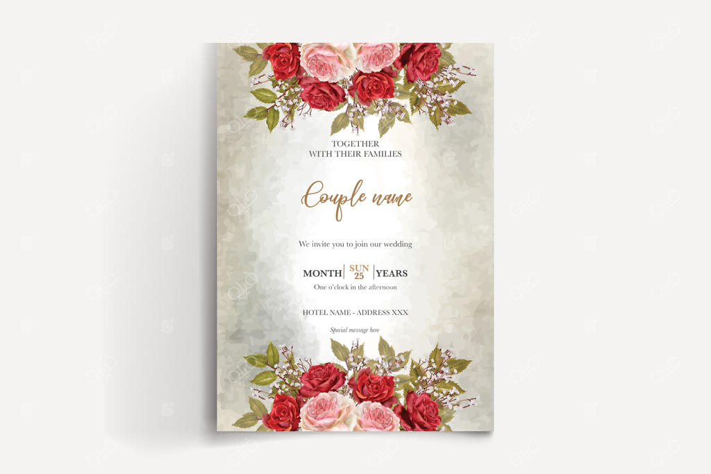 قالب‌های دعوتنامه عروسی