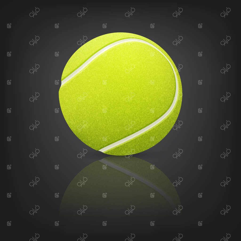 تصویرسازی توپ تنیس