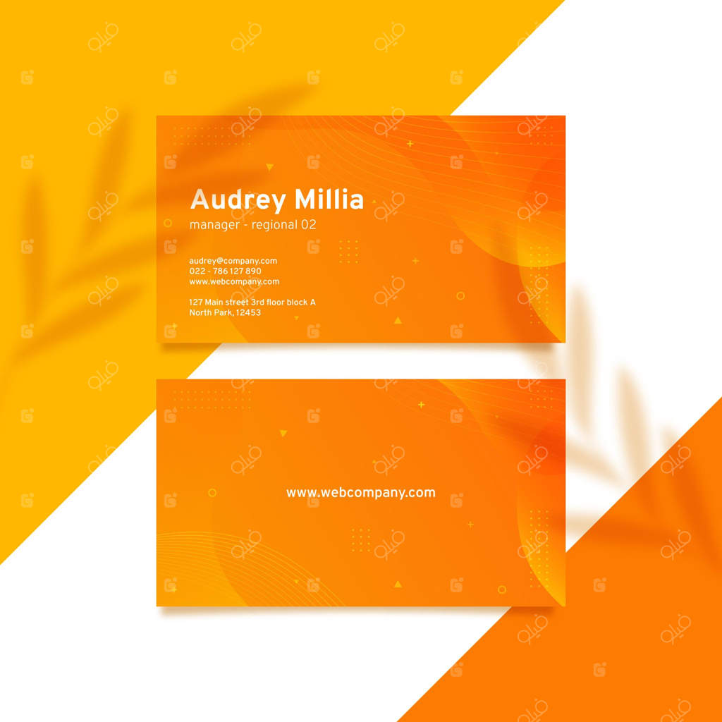 کارت ویزیت دو رو