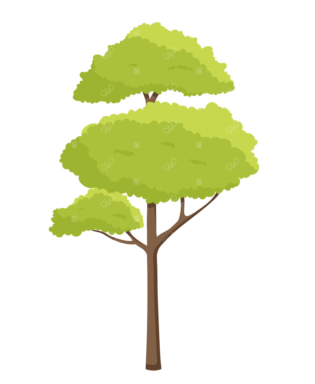 آیکون درخت سبز