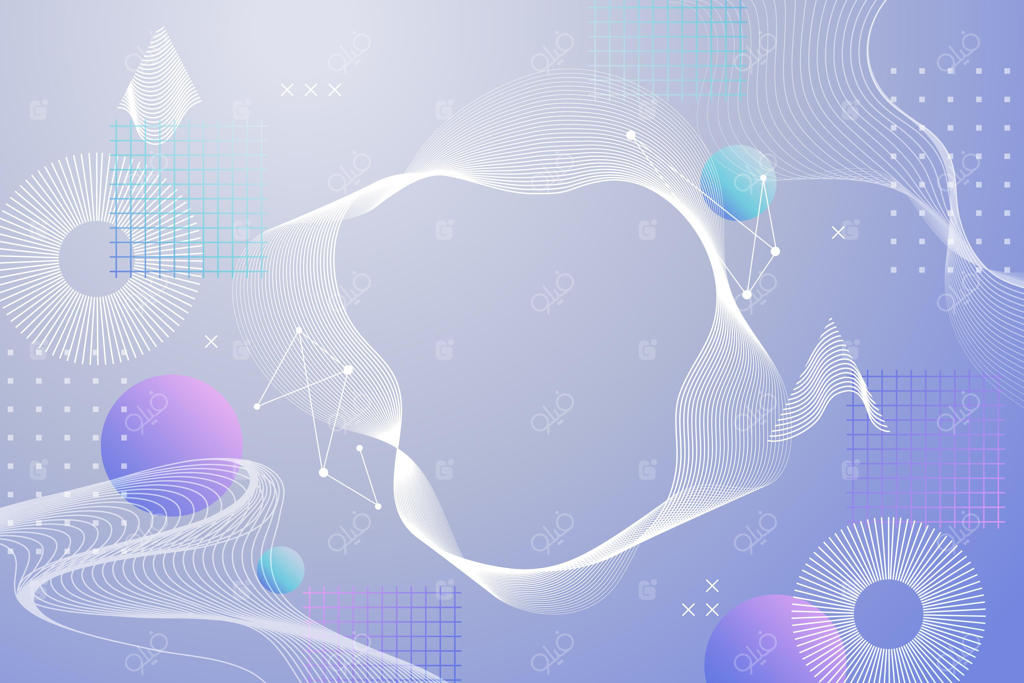 پس‌زمینه وایرفریم انتزاعی گرادیانت