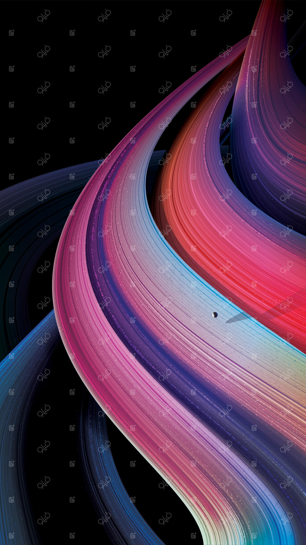 پس‌زمینه با نوارهای گرادیان انتزاعی