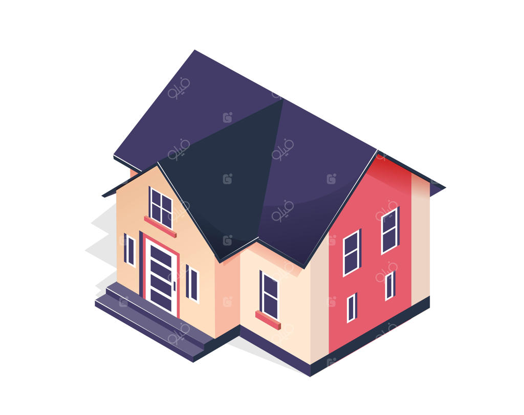 طرح مفهومی خانه ایزومتریکال