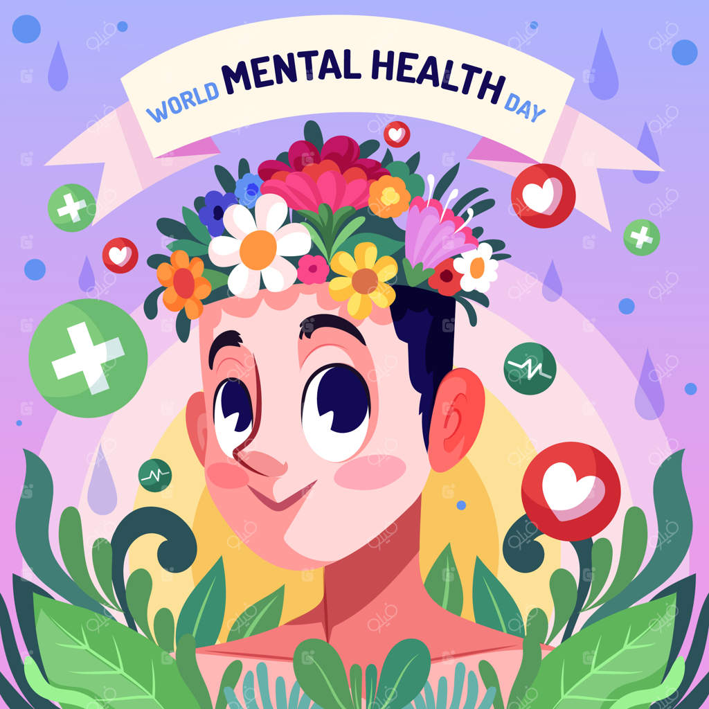 تصویری برای آگاهی‌رسانی روز جهانی سلامت روان