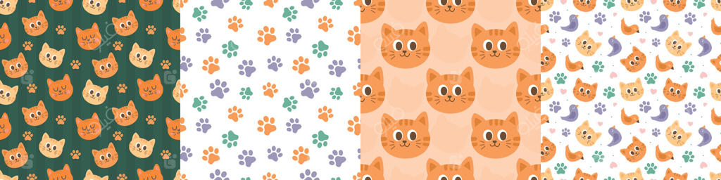 طرح‌های بامزه گربه برای صنایع دستی و دکوراسیون: وکتور حرفه‌ای