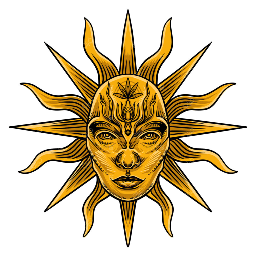 وکتور کارت تاروت خورشید