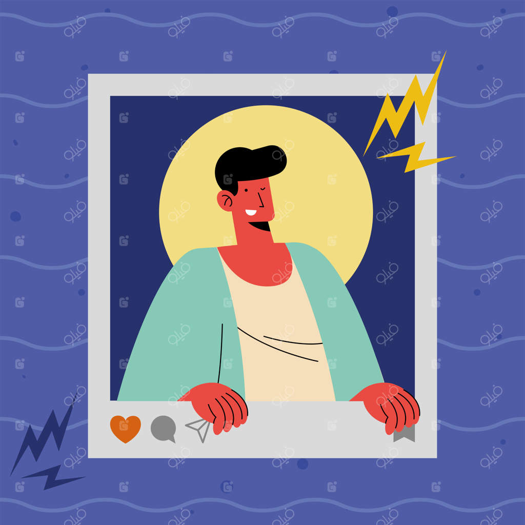 مرد در عکس پروفایل