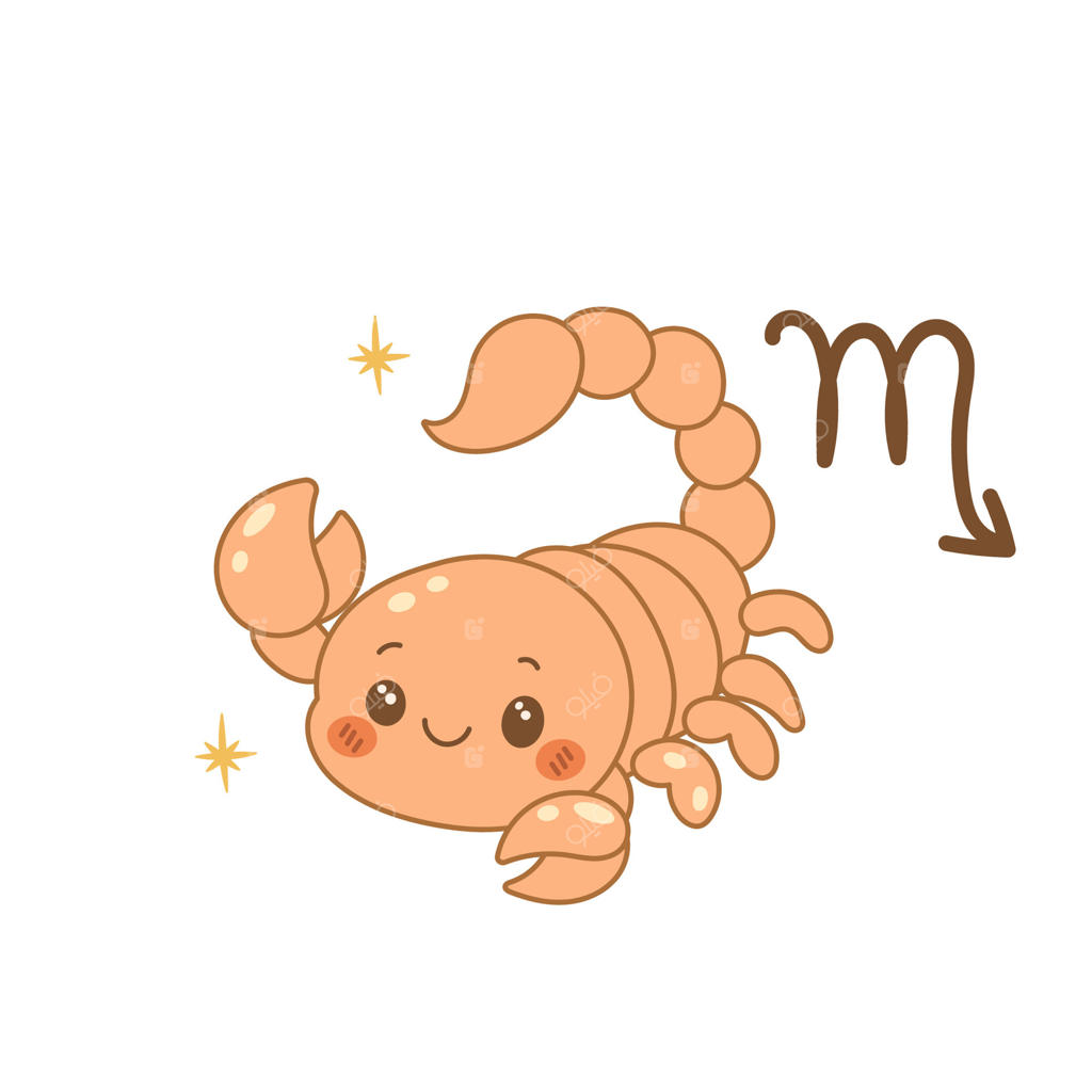 تصویر علامت برج عقرب، عقرب کارتونی بامزه