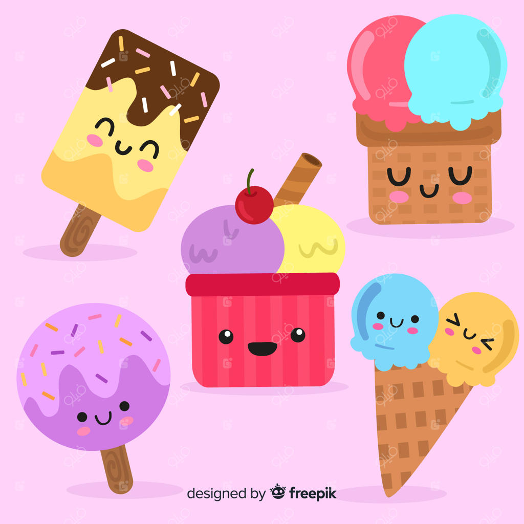 مجموعه شخصیت‌های بامزه بستنی