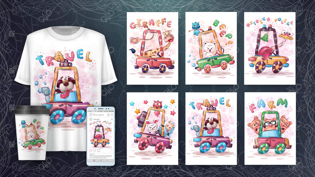 شخصیت کارتونی حیوان دوست‌داشتنی رانندگی می‌کند