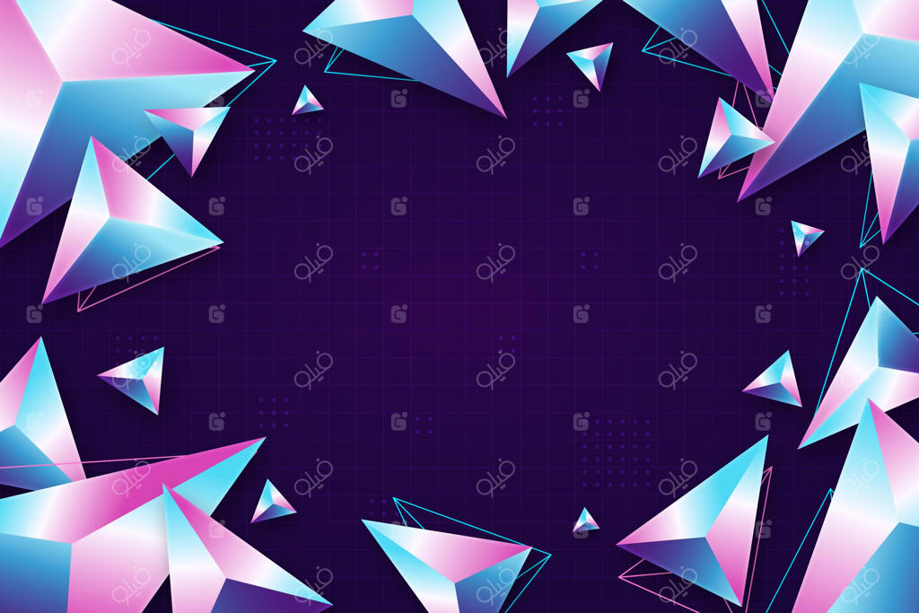 پس‌زمینه چندضلعی گرادینت واقع‌گرایانه