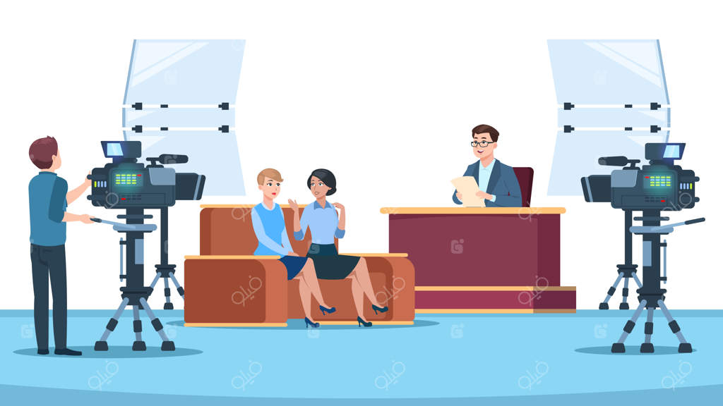 مصاحبه در استودیو تلویزیونی