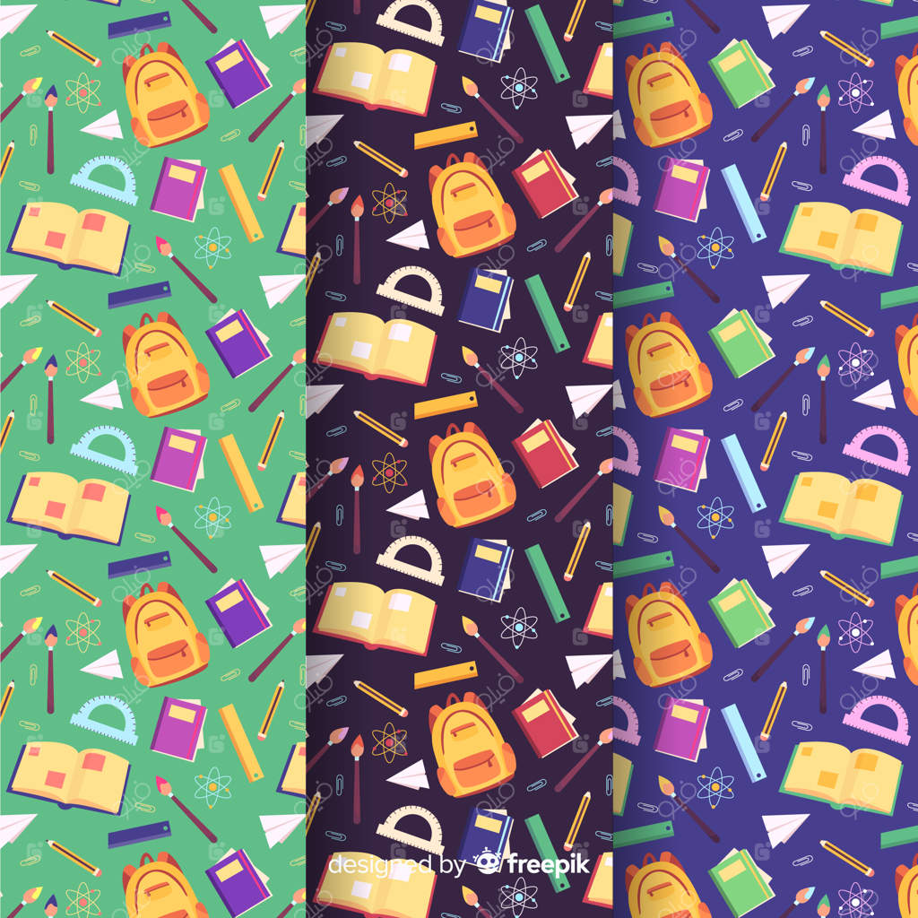 مجموعه الگوهای تخت بازگشت به مدرسه