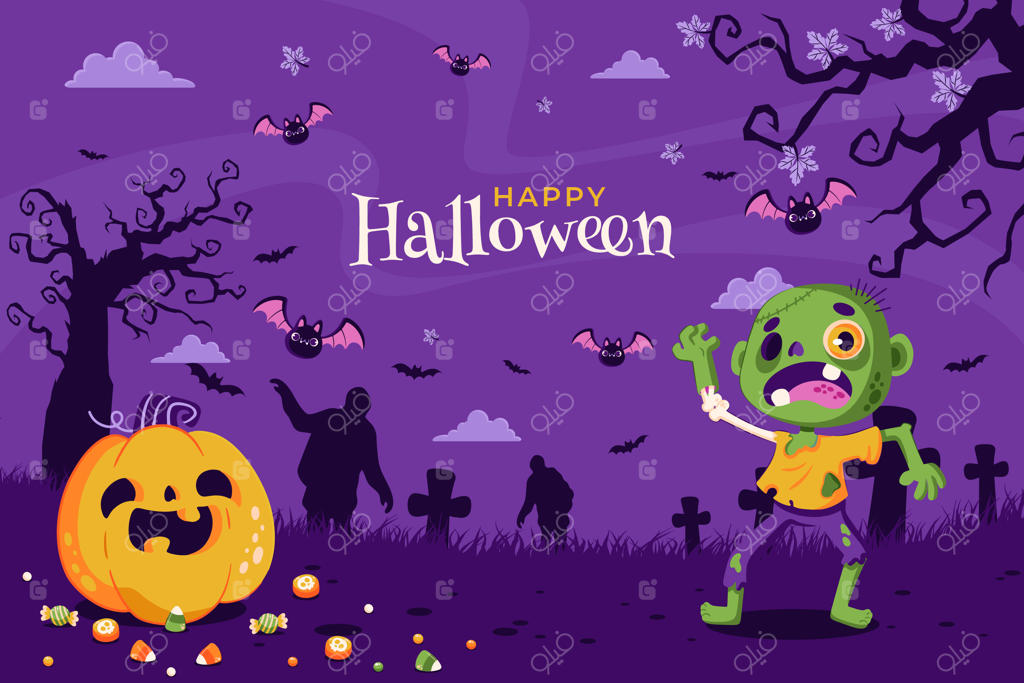 پس‌زمینه ساده برای جشن هالووین