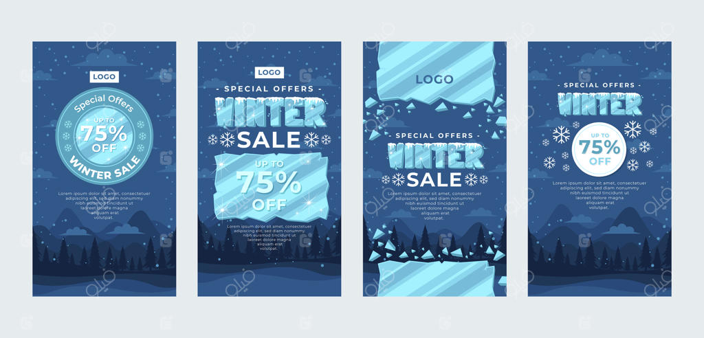 مجموعه استوری‌های حراج فصل زمستان در اینستاگرام