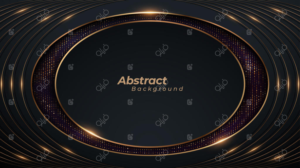 پس‌زمینه لوکس با خطوط درخشان و نقاط نورانی.