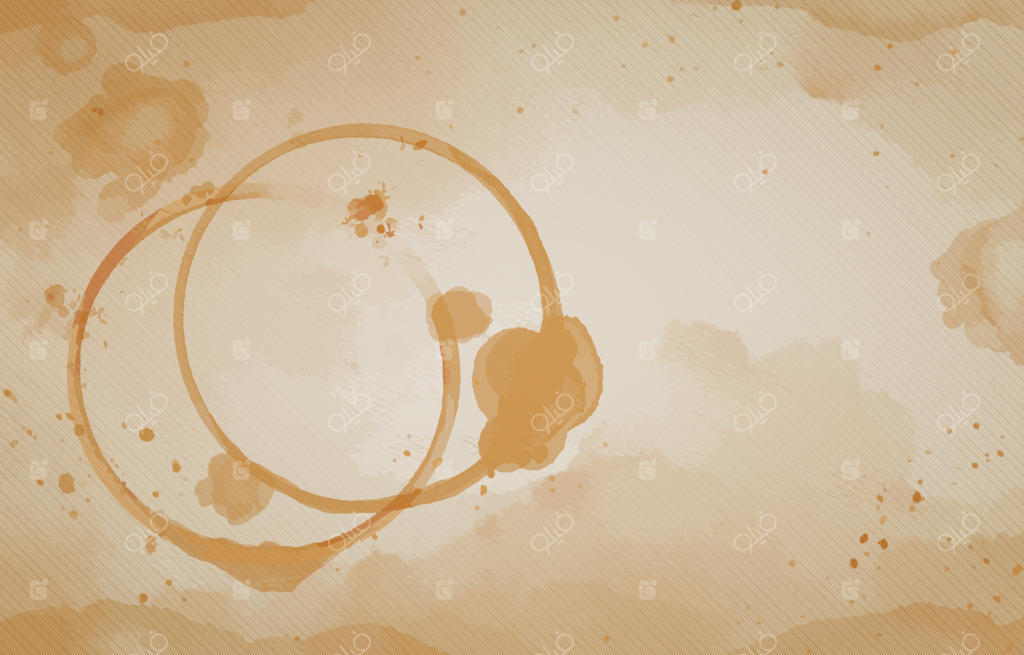 زمینه لکه‌های فنجان قهوه