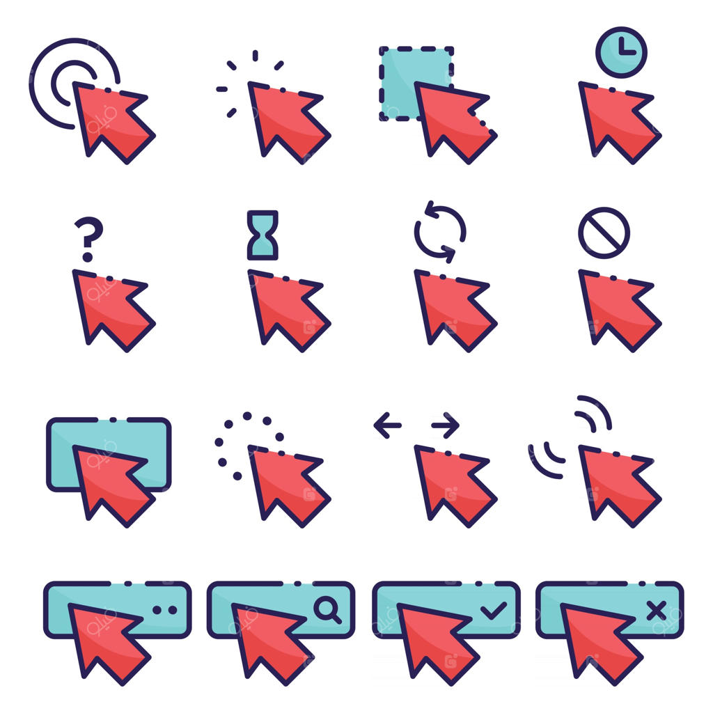 مجموعه آیکون های فلش نما