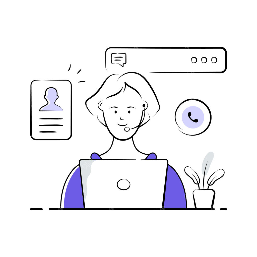 تصویرسازی آماده سلامت از راه دور با سبک طراحی ترندی