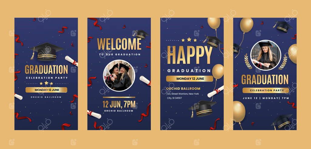 مجموعه استوری‌های اینستاگرام برای فارغ‌التحصیلی